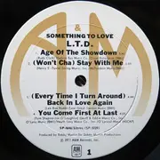 LP - L.T.D. - Something To Love - Monarch Pressing