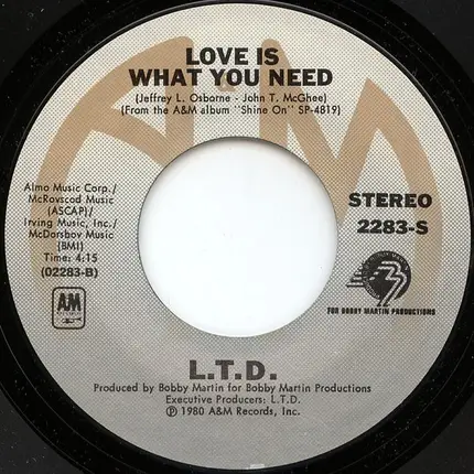 L.T.D. - Shine On / Love Is What You Need