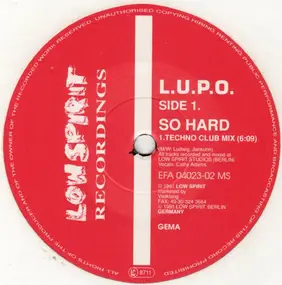 L.U.P.O. - So Hard
