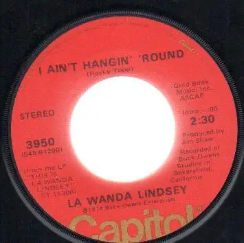 La Wanda Lindsey - Your Monkey Won't Be Home Tonight / I Ain't Hangin' 'Round