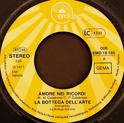 La Bottega Dell'Arte - Amore Nei Ricordi