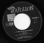 7inch Vinyl Single - La Chorale Du Sacrum Collegium - Noël Apollon N°3