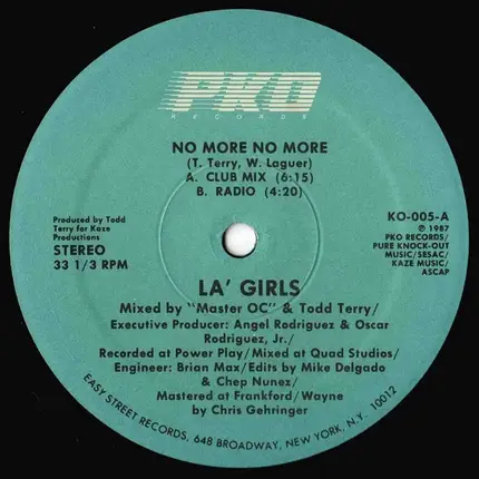 La' Girls - No More No More
