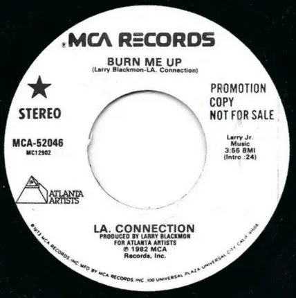 LA. Connection - Burn Me Up