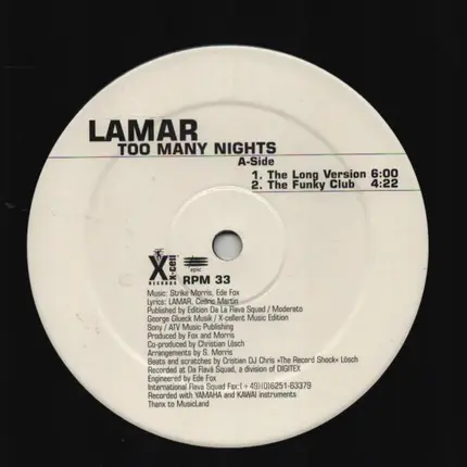 Lamar - Too Many Nights