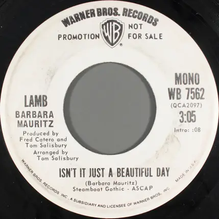Lamb , Barbara Mauritz - Isn't It Just A Beautiful Day