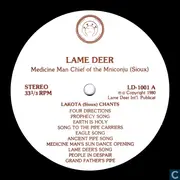 LP - Lame Deer - Medicine Man Chief Of The Mniconju (Sioux)