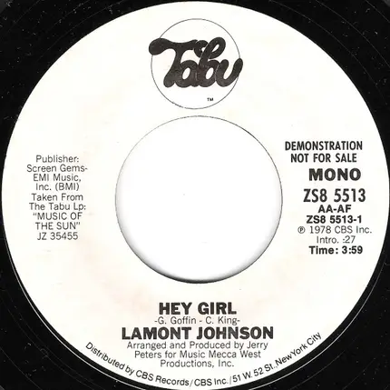 Lamont Johnson - Hey Girl