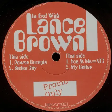 Lance Brown - In Bed With Lance Brown EP