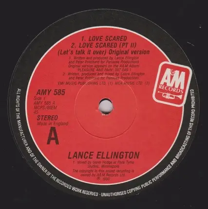 Lance Ellington - Love Scared