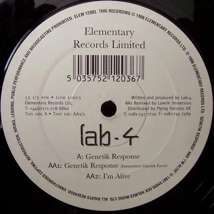 Lab 4 - Genetik Response / I'm Alive