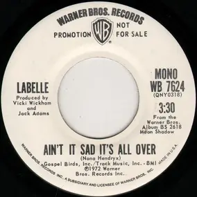 LaBelle - Ain't It Sad It's All Over