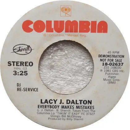 Lacy J. Dalton - Everybody Makes Mistakes