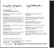 CD Single - Lady Gaga - Applause