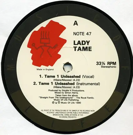 Lady Tame / Doc Savage - Tame 1 Unleashed / Straight From The Underground
