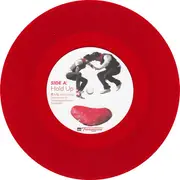 7inch Vinyl Single - Ladyfuzz - Hold Up - Red Transparent vinyl