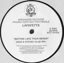 12inch Vinyl Single - Lafayette - Better Late Than Never