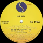 12inch Vinyl Single - Laid Back - One Life / It's The Way You Do It - Still sealed