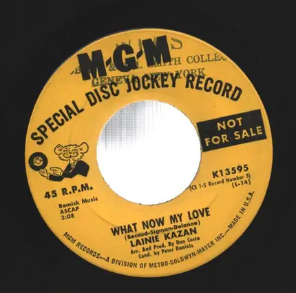 Lainie Kazan - I'm All Right Now / What Now My Love