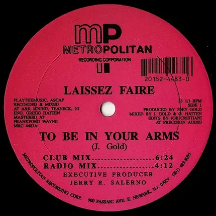 Laissez Faire - To Be In Your Arms