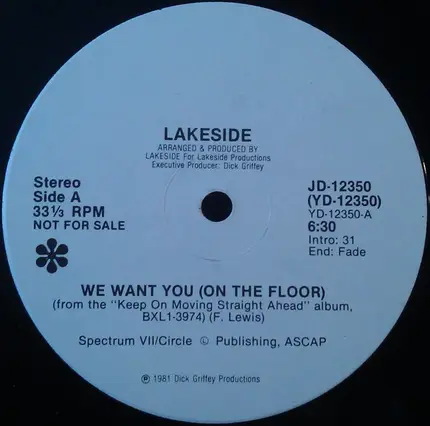 Lakeside - We Want You (On The Floor)