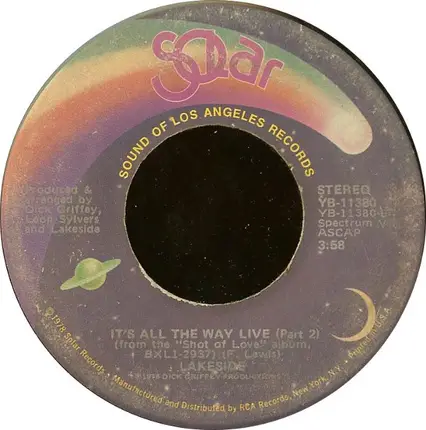 Lakeside - It's All The Way Live
