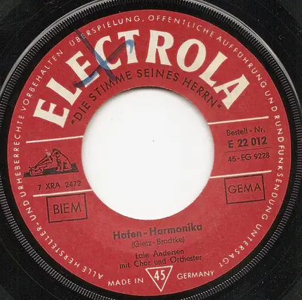 Lale Andersen - Hafen-Harmonika