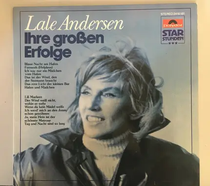 Lale Andersen - Ihre Großen Erfolge