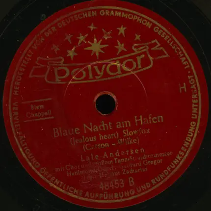 Lale Andersen - Wenn Du Kein Mädel Weißt (Good Night, Irene) / Blaue Nacht Am Hafen (Jealous Heart)