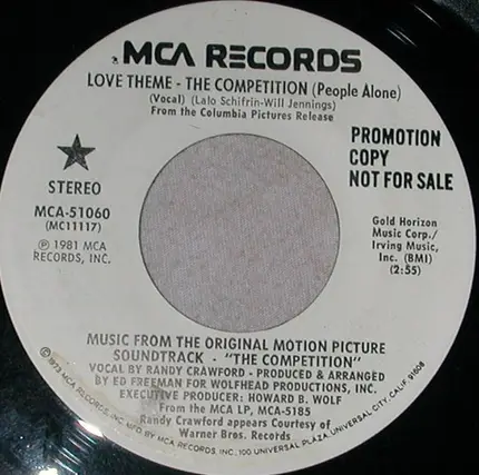 Lalo Schifrin - (Love Theme)The Competition (People Alone)