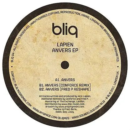 Lapien - Anvers Ep/ Fred P & Conforce Rmx