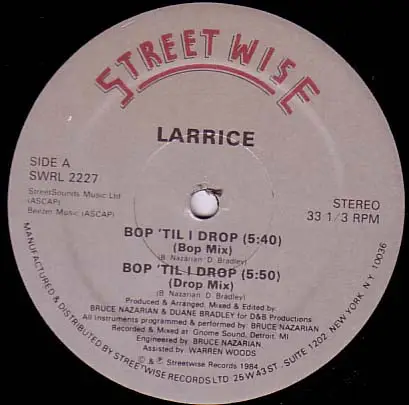 Larrice - Bop 'Til I Drop