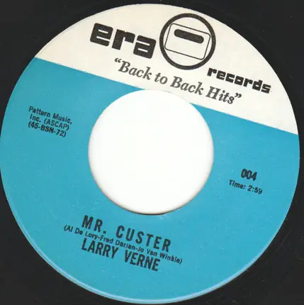 Larry Verne - Mister Livingston / Mister Custer