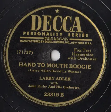 Larry Adler - Begin The Beguine / Hand To Mouth Boogie
