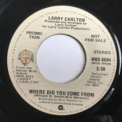 Larry Carlton - Room 335 / Where Did You Come From