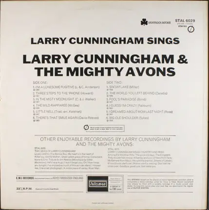 Larry Cunningham With The Mighty Avons - Larry Cunningham Sings