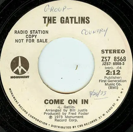 Larry Gatlin & The Gatlin Brothers - Come On In