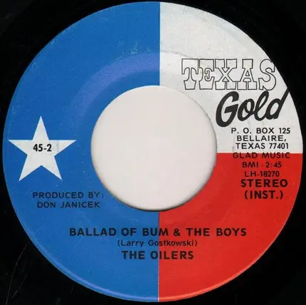 Larry Gostkowski & The Houston Oilers - Ballad Of Bum & The Boys