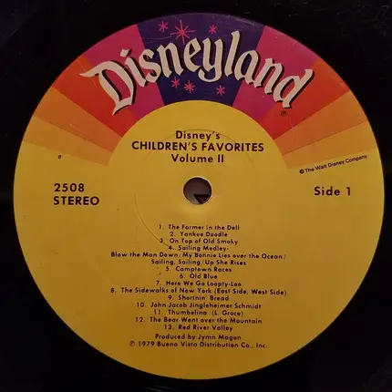 Larry Groce And The Disneyland Children's Sing-Along Chorus - Disney's Children's Favorites Volume II
