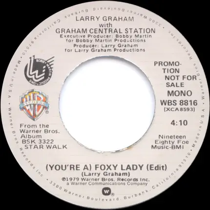 Larry Graham With Graham Central Station - (You're A) Foxy Lady