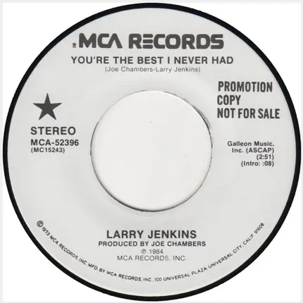 Larry Jenkins - You're the Best I Never Had
