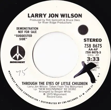 Larry Jon Wilson - Through The Eyes Of Little Children
