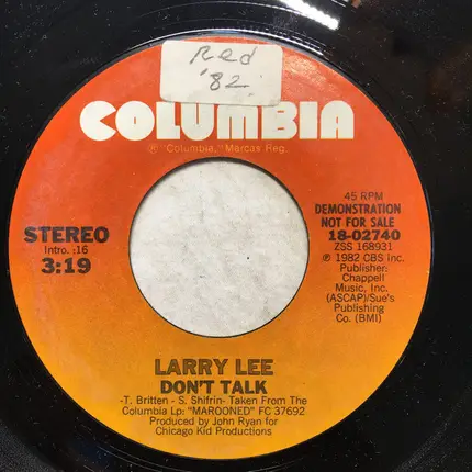 Larry Lee - Don't Talk