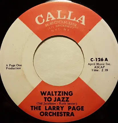 Larry Page Orchestra - Waltzing To Jazz