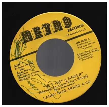 Larry Reid, Moose & Co. - He's just a Singer / Midnite Magic