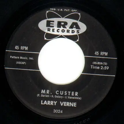 Larry Verne - Mr. Custer / Okeefenokee Two Step