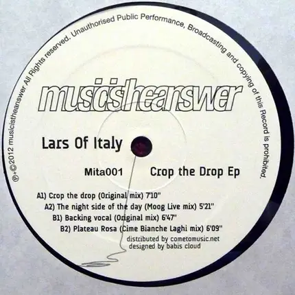 Lars Of Italy - Crop The Drop Ep