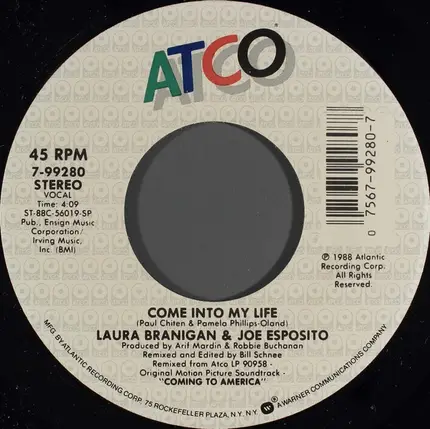 Laura Branigan & Joe Esposito - Come Into My Life