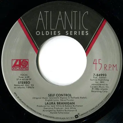 Laura Branigan - Self Control / The Lucky One