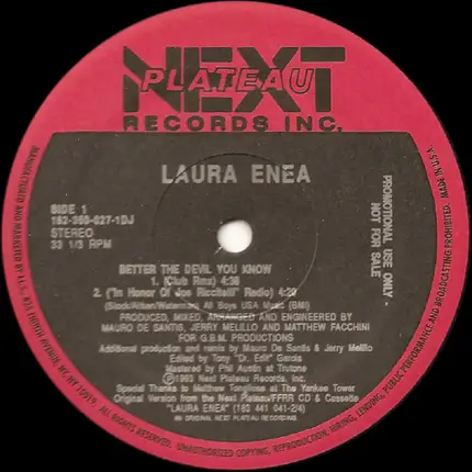 Laura Enea - Better The Devil You Know